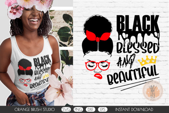 Afro Woman SVG: Graphics for Crafts & Content