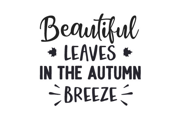 Beautiful Leaves in the Autumn Breeze Crafts