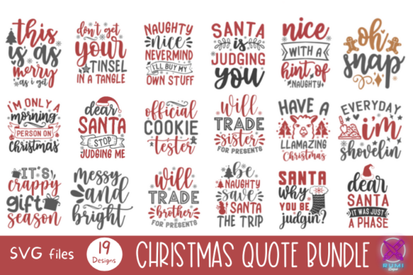 Christmas Quote Svg Bundle: Graphics and Crafts for Branding