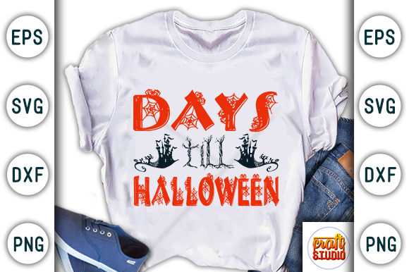 Days Till Halloween: Graphics & T-Shirt Designs