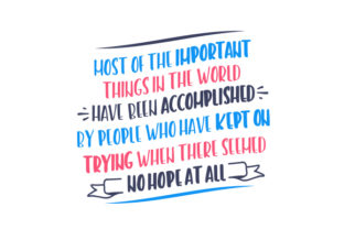 Keep Trying Quote Crafts