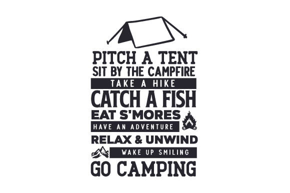 Pitch a Tent - Camping Quote Crafts