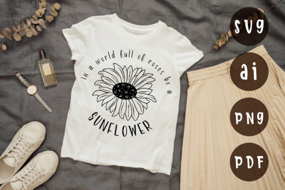 Sunflowers SVG Sunflower with Quote SVG